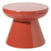 Xenos Bijzettafels-Bijzettafel conisch - rood - ø50x40 cm