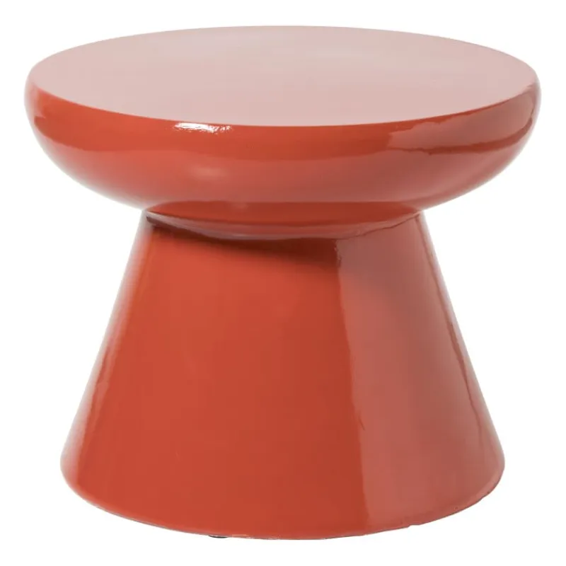 Xenos Bijzettafels-Bijzettafel conisch - rood - ø50x40 cm