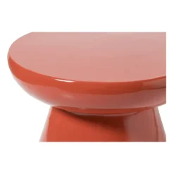Xenos Bijzettafels-Bijzettafel conisch - rood - ø50x40 cm