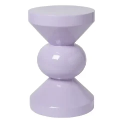Xenos Bijzettafels-Bijzettafel diabolo - lila - ø33x50 cm