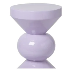 Xenos Bijzettafels-Bijzettafel diabolo - lila - ø33x50 cm