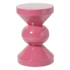 Xenos Bijzettafels-Bijzettafel diabolo - roze - ø33x50 cm