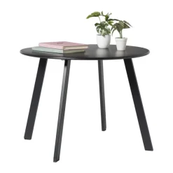 Xenos Bijzettafels-Bijzettafel Diego klein - zwart - ø60x46 cm