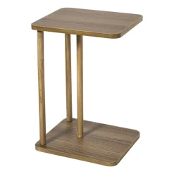 Xenos Bijzettafels-Bijzettafel Ella - bruin - 56x38x33 cm