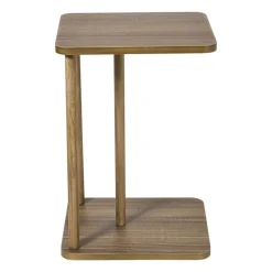 Xenos Bijzettafels-Bijzettafel Ella - bruin - 56x38x33 cm