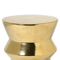 Xenos Bijzettafels-Bijzettafel gold - goudkleurig - ø33x44 cm