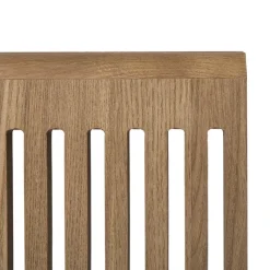 Xenos Bijzettafels-Bijzettafel Japandi groot - bruin - 40x42x35 cm