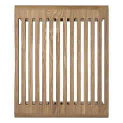 Xenos Bijzettafels-Bijzettafel Japandi groot - bruin - 40x42x35 cm