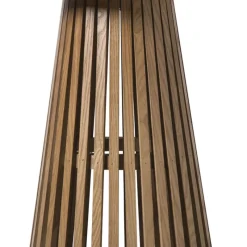 Xenos Bijzettafels-Bijzettafel Japandi rond - bruin - ø40x50 cm