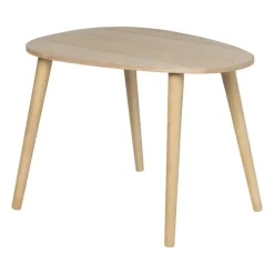 Xenos Bijzettafels-Bijzettafel lund ovaal - naturel - 58x40x40 cm