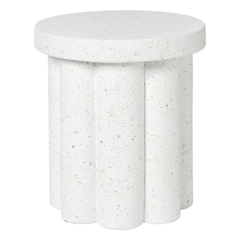 Xenos Bijzettafels-Bijzettafel Malmo - wit - ø40x45 cm