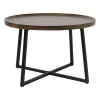 Xenos Bijzettafels-Bijzettafel Max - MDF/metaal - ø70x46 cm