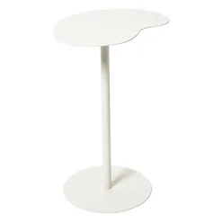 Xenos Bijzettafels-Bijzettafel Mica organisch - wit - 53x35x26 cm