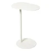 Xenos Bijzettafels-Bijzettafel Mica ovaal - wit - 53x35x25 cm