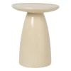 Xenos Bijzettafels-Bijzettafel Paris - beige - ø36x46 cm