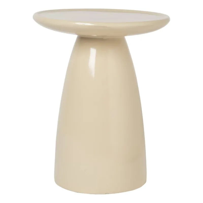 Xenos Bijzettafels-Bijzettafel Paris - beige - ø36x46 cm