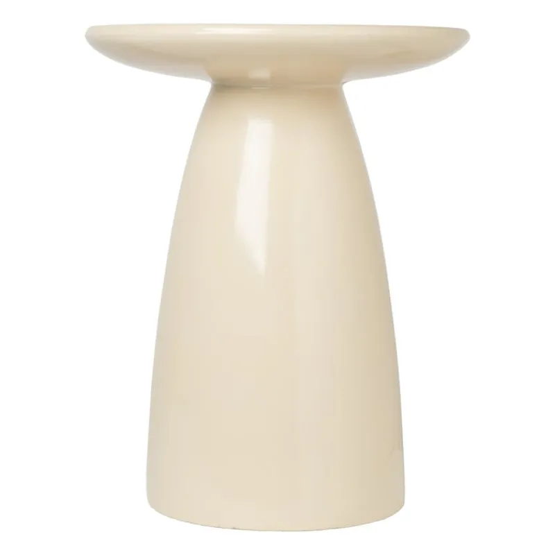 Xenos Bijzettafels-Bijzettafel Paris - beige - ø36x46 cm