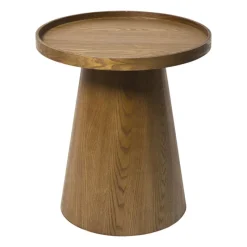 Xenos Bijzettafels-Bijzettafel Rondo groot - bruin - ø45x50 cm