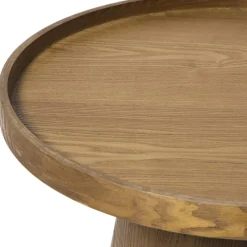 Xenos Bijzettafels-Bijzettafel Rondo groot - bruin - ø45x50 cm