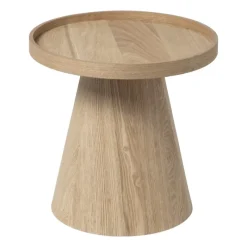 Xenos Bijzettafels-Bijzettafel Rondo klein - naturel - ø38.8x38 cm