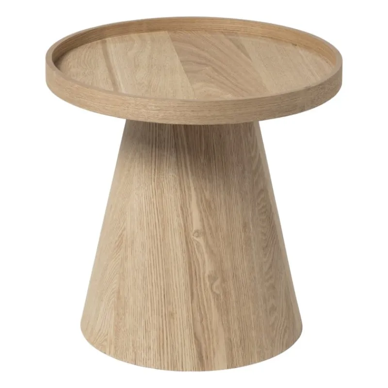 Xenos Bijzettafels-Bijzettafel Rondo klein - naturel - ø38.8x38 cm