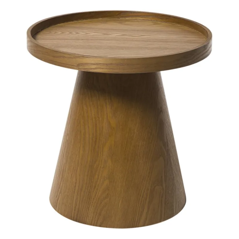 Xenos Bijzettafels-Bijzettafel Rondo klein - bruin - ø38.5x38 cm