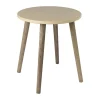 Xenos Bijzettafels-Bijzettafel Salvador - beige/bruin - ø36x41 cm