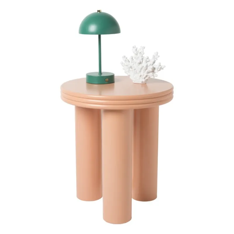 Xenos Bijzettafels-Bijzettafel Stockholm - peach - ø40x45 cm
