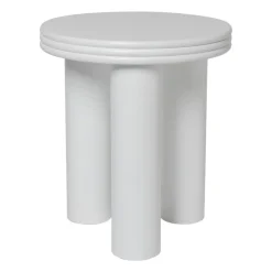Xenos Bijzettafels-Bijzettafel Stockholm - wit - ø40x45 cm