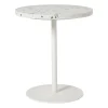 Xenos Bijzettafels-Bijzettafel Terrazzo - wit - ø40x45 cm