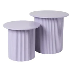 Xenos Bijzettafels-Bijzettafels Oslo - lila - set van 2