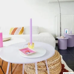 Xenos Bijzettafels-Bijzettafels Oslo - lila - set van 2