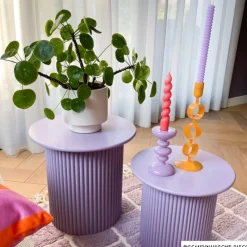Xenos Bijzettafels-Bijzettafels Oslo - lila - set van 2
