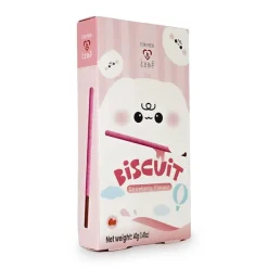 Xenos Snoep-Biscuit stick - strawberry - 40 gram