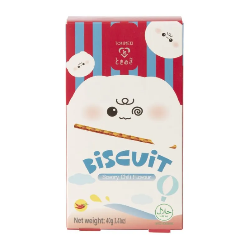 Xenos Koekjes|Snoep-Biscuit stick tokimeki - chili - 40 gram