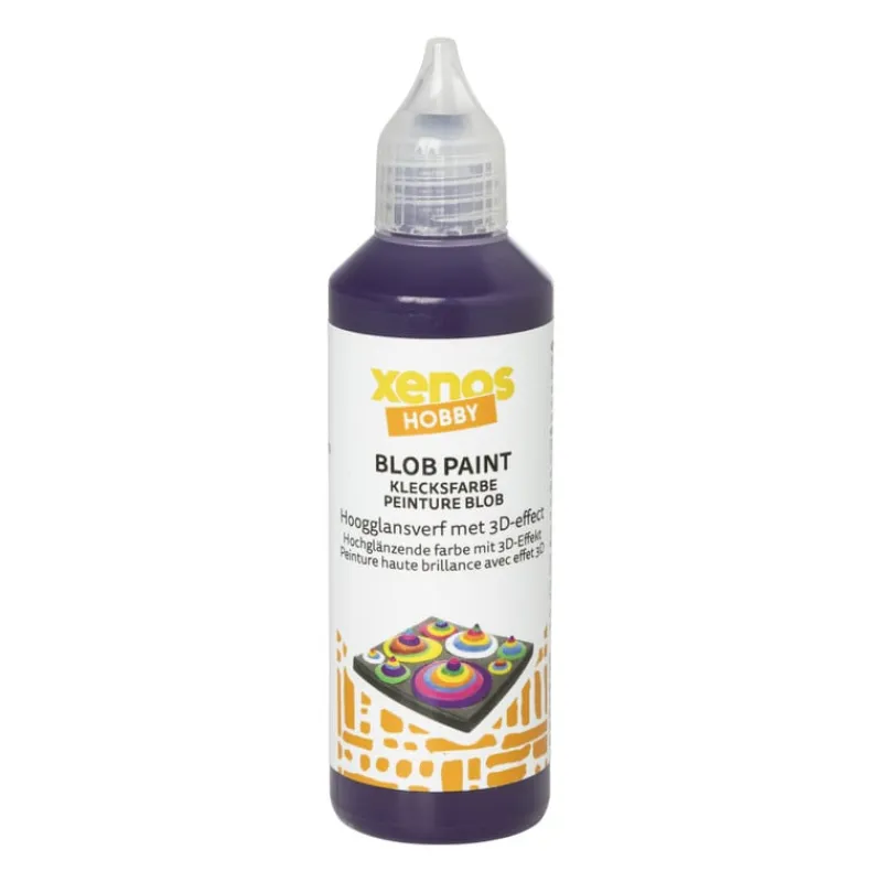 Xenos Verf-Blob verf - paars - 80 ml