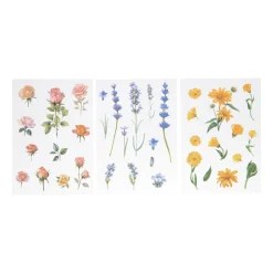 Xenos Knutselspullen-Bloemen stickers - set van 36