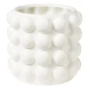 Xenos Bloempotten-Bloempot bubbel - wit - ø15x15 cm