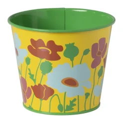 Xenos Bloempotten-Bloempot met bloemetjes - diverse varianten - ø12x10 cm