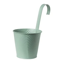 Xenos Plantenbakken|Bloempotten-Bloempot met hengsel - groen - 25x20x14 cm