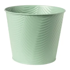 Xenos Bloempotten|Plantenbakken-Bloempot patroon maat L - ø15x18 cm - groen