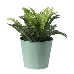 Xenos Bloempotten|Plantenbakken-Bloempot patroon maat L - ø15x18 cm - groen
