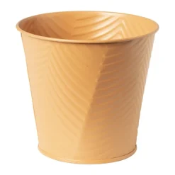Xenos Plantenbakken|Bloempotten-Bloempot patroon maat S - ø12x13 cm - oranje
