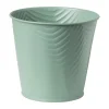 Xenos Plantenbakken|Bloempotten-Bloempot patroon maat S - ø12x13 cm - groen