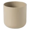 Xenos Kerstcadeaus|Bloempotten-Bloempot streep - beige - ø11.5x11 cm