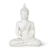 Xenos Boeddha Beelden|Decoratieve Beelden-Boeddha beeld - wit - 27 cm