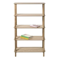 Xenos Boekenkasten|Vakkenkasten-Boekenkast Scandi - naturel - 140x80x30 cm