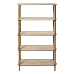 Xenos Boekenkasten|Vakkenkasten-Boekenkast Scandi - naturel - 140x80x30 cm