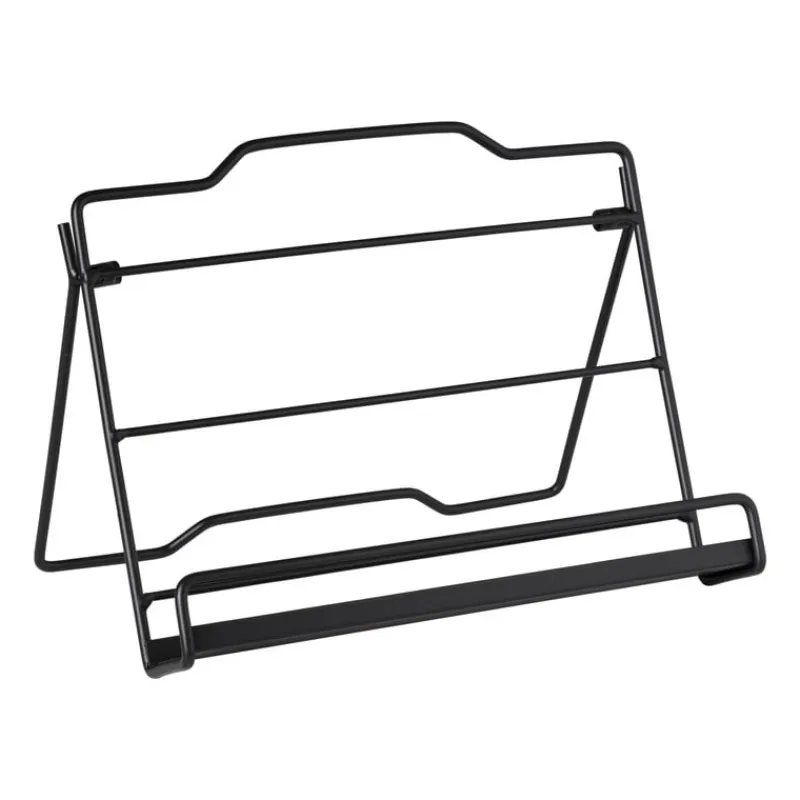 Xenos Keukengerei|Kookboeken-Boekenstandaard ijzer - zwart - 22x13x16.5 cm