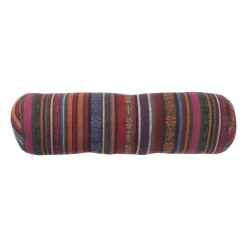Xenos Kussens-Bolster kussen Mexican - paars - 15x50 cm